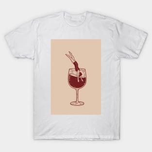 Dive Into Wineglass T-Shirt